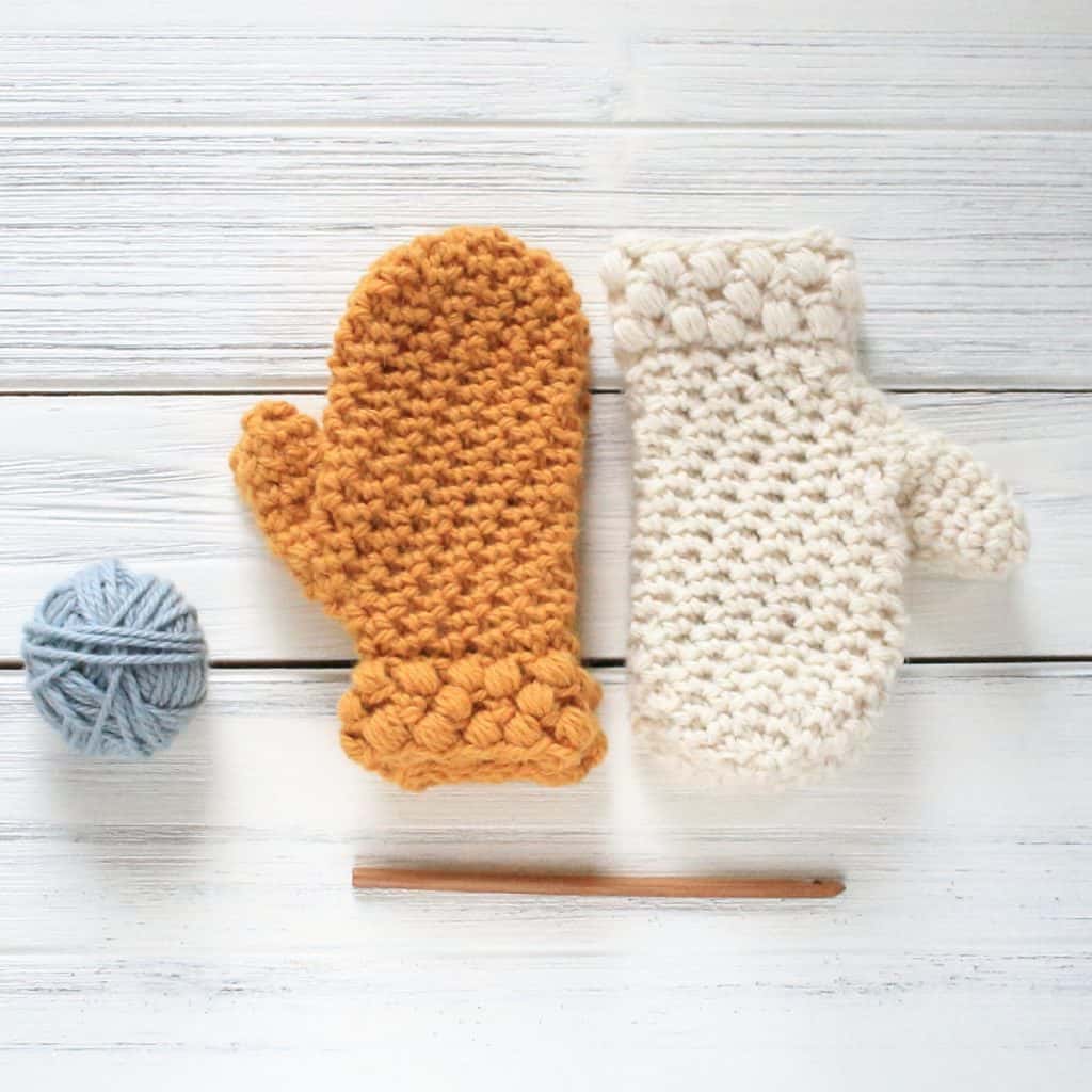 Easy Gathered Buds Crochet Mittens for Kids Crochet . Life