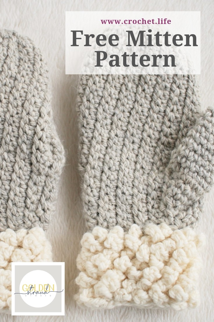 Free Crochet Mitten Pattern for Adults and Teens Crochet Life