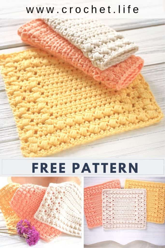 Cottage Square DIY Crochet Dishcloth Crochet Life